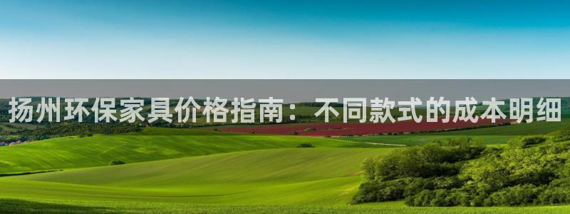 杏耀平台登录方式：扬州环保家具价格指南：不同款式的成本明细